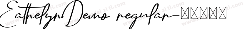 EathelynDemo regular字体转换